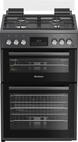 Blomberg GGRN655N 60cm Wide 4 Burner Double Oven Gas Cooker