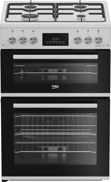 Beko EDG6231W Twin Cavity Gas Cooker