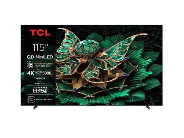 TCL 115C7K-UK 115" 4K QD-Mini LED UHD Smart Google TV