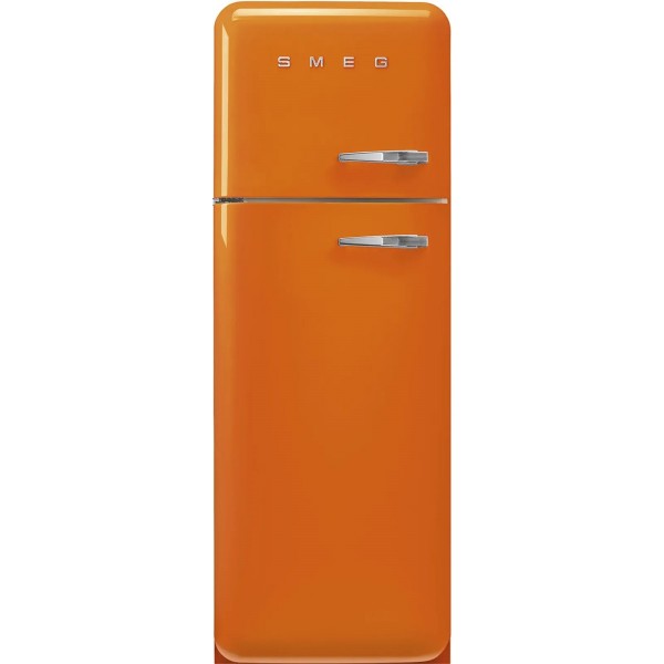 SMEG FAB30LOR6 Freestanding Fridge Freezer Orange 50's Retro Style Left-Hinged