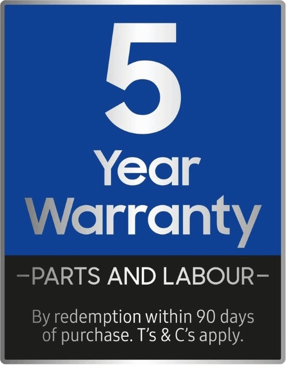 5 Year Samsung Warranty