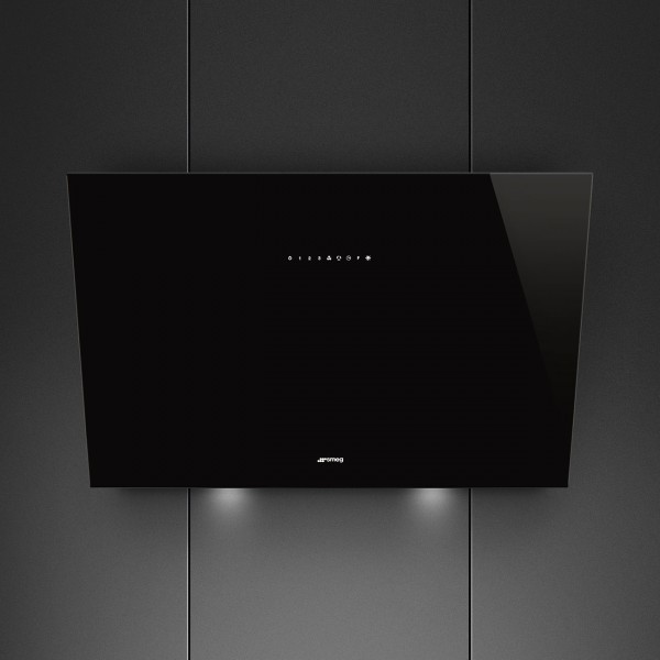 Smeg KV394N 90cm Angled Chimney Decorative Wall Hood