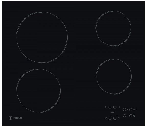 Indesit RI161C 60cm Wide 4 Zone Touch Control Ceramic Hob