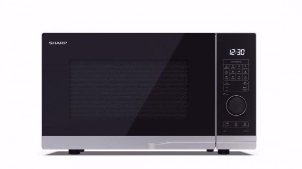 Sharp YC-PG254AU-S 25 Litres Black Microwave Oven with Grill