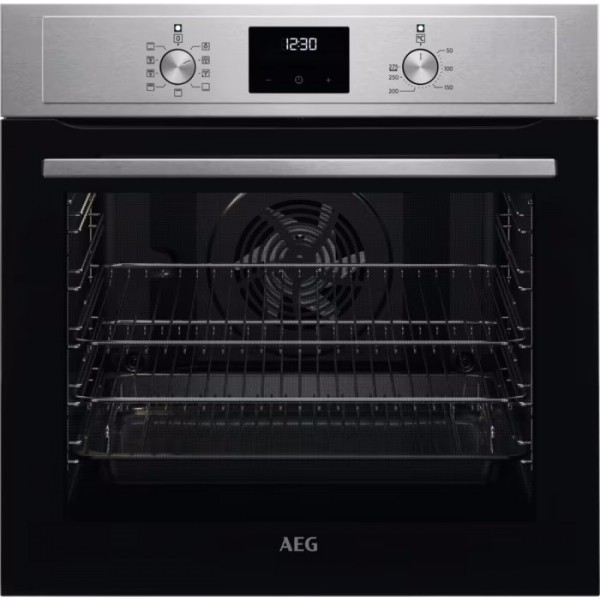 AEG BEX33501EM 60cm Wide 72L Built In Electric Single Oven