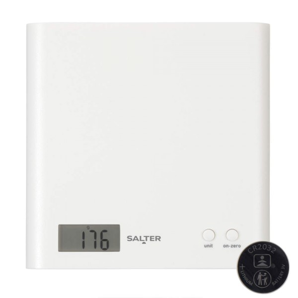 Salter WHDR15CEU16 Arc Digital White Electronic Scale