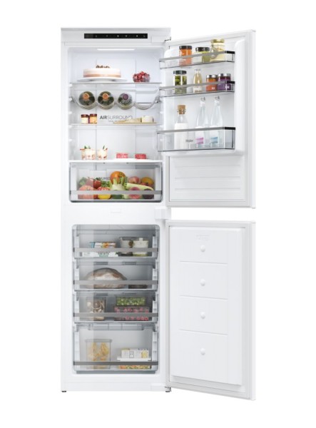 Haier HB50T618FMK Integrated 50:50 54cm Wide Frost Free Fridge Freezer