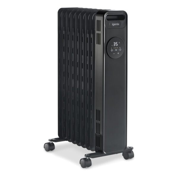 iGenix IG2621BL 2000W Oil Filled Radiator with Digital Controls &amp; Timer