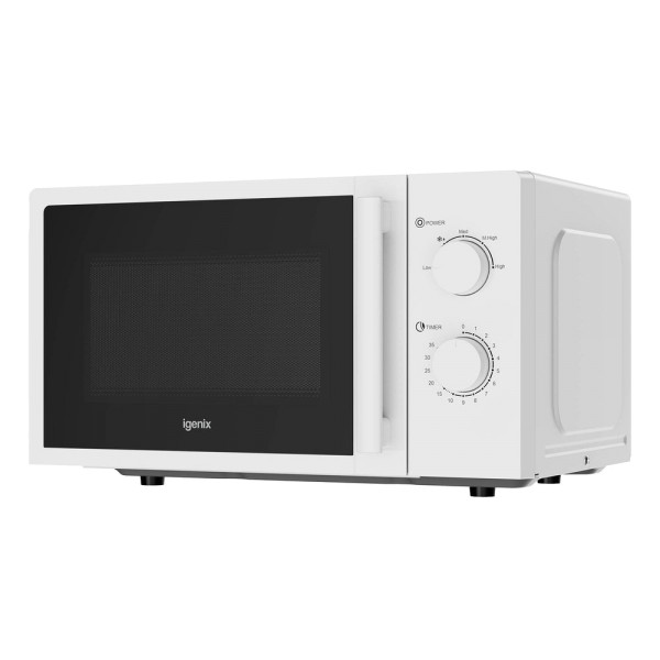 iGenix IGMS0820MSSW 20L 800W White Microwave