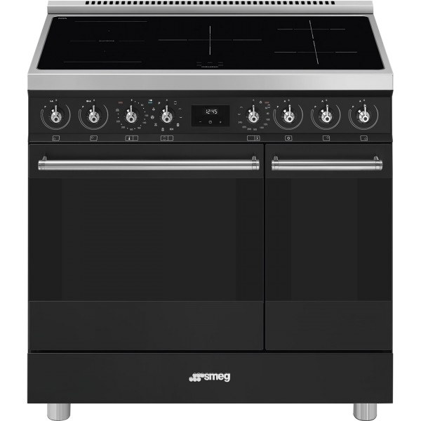 Smeg C92IPMB2 90cm Wide Symphony Classic Electric Induction Range Cooker
