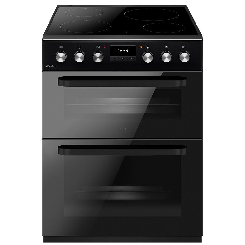 CDA CFC631BL Double Oven Ceramic Electric Cooker