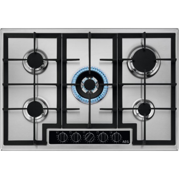 AEG HGB75420YM 6000 75cm Wide 5 Burner Gas Hob