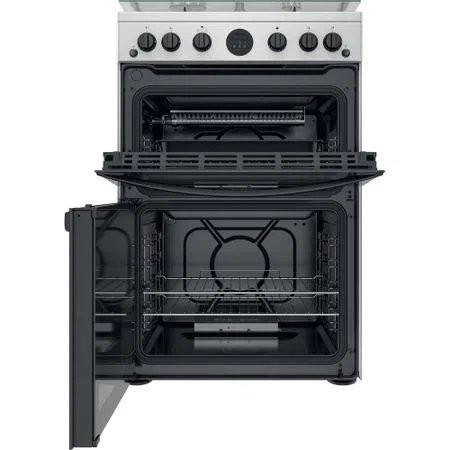 Indesit ID67G0MCXUK 60cm Double Oven Gas Cooker with Gas Hob