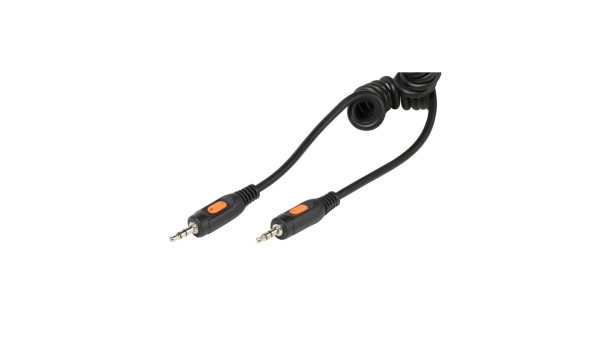 Vivanco 46099 1M Spiral 3.5mm Connection Cable