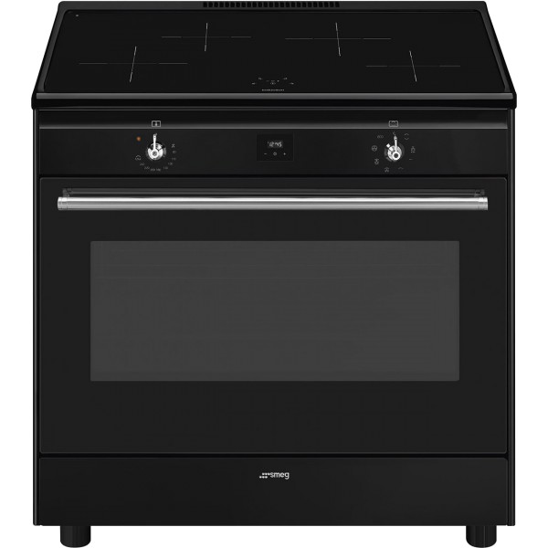 Smeg CX91IMBL 90cm Concert Classic Electric Cooker with Induction Hob