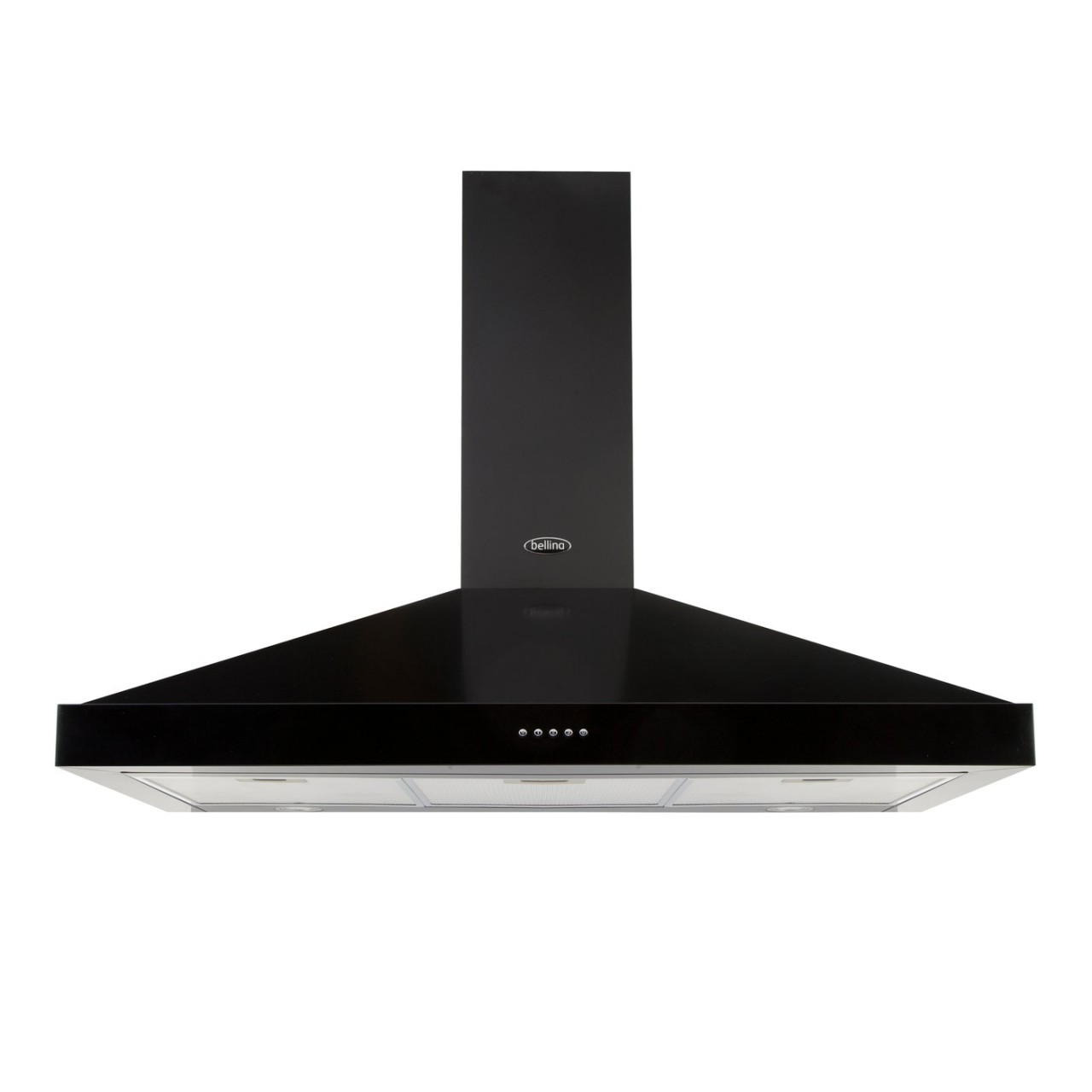 Belling Farmhouse Black 90cm Wide Chimney Hood
