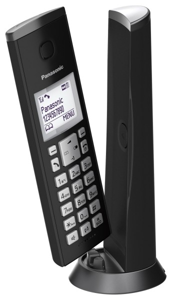 Panasonic KX-TGK222EB Twin Digital Black Cordless Phone with Answering System