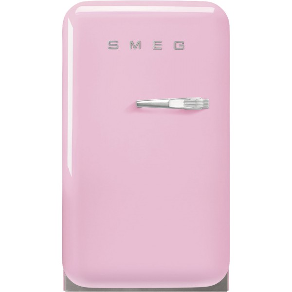 Smeg 40cm Wide Retro Left Hinge Pink Fridge