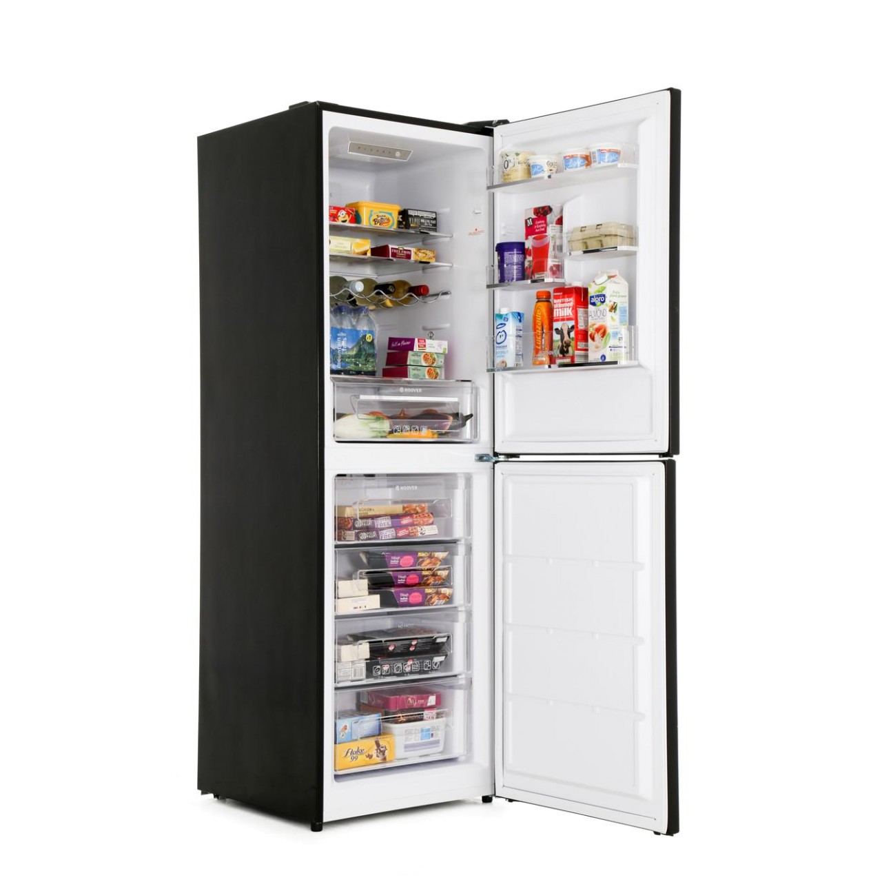 Hoover HCN6182BK 185cm Tall Frost Free Fridge Freezer