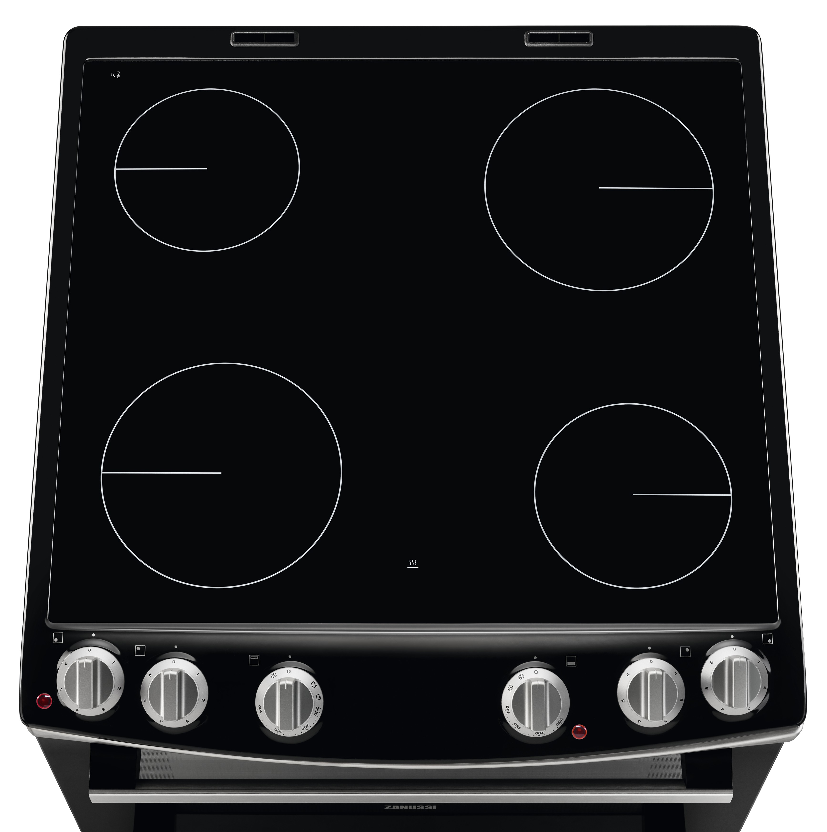 Zanussi ZCV66050XA 60cm Wide Electric Cooker with Ceramic Hob in Steel
