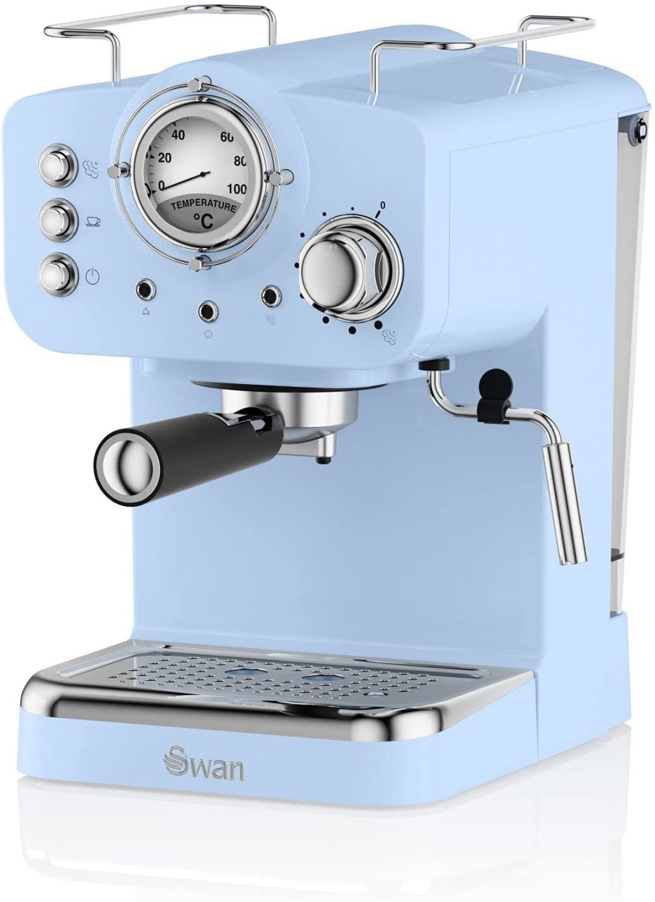 Swan SK22110BLN Retro Style Pump Espresso Coffee Machine