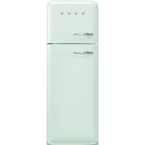SMEG FAB30LPG6UK Retro Free Standing Refrigerator in Pastel Green, Left hand hinge
