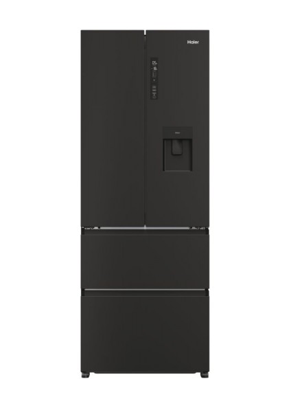 Haier HFR5719EWPB 70cm Wide French Style Series 5 Frost Free Fridge Freezer