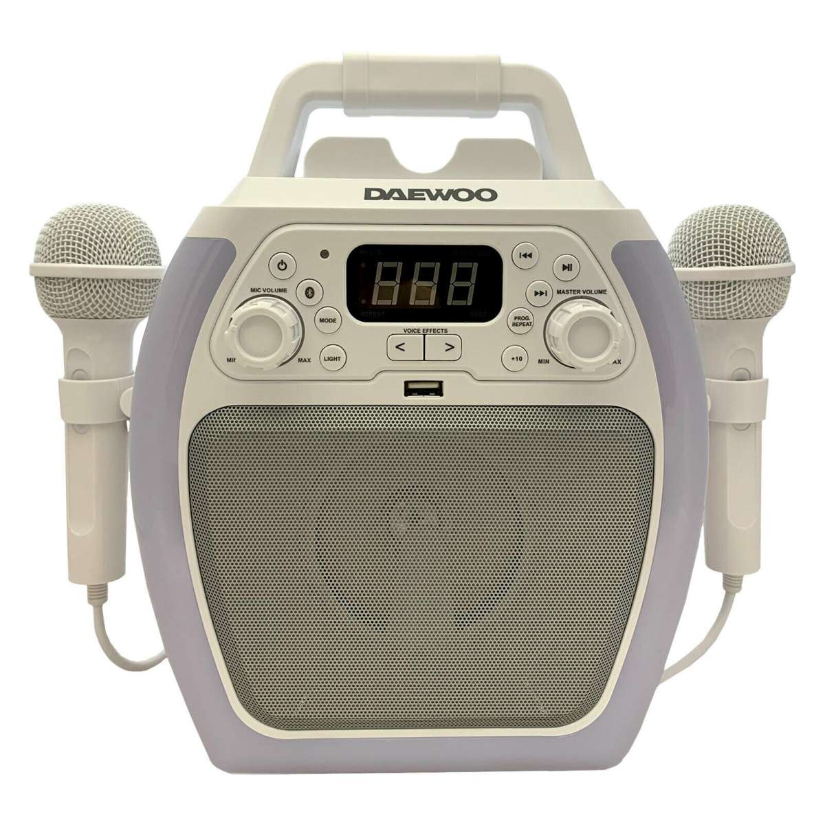 Daewoo AVS1493GE Compact Portable Karaoke Machine with Bluetooth & 2