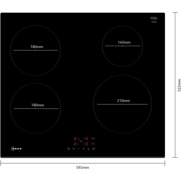Neff T36FBE1L0 Induction Hob Touch Control Hard Wird
