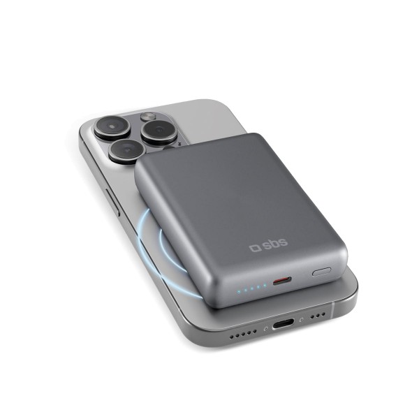 SBS TEBB10000MAGSLIM 10,000mah MagSafe Silver Powerbank
