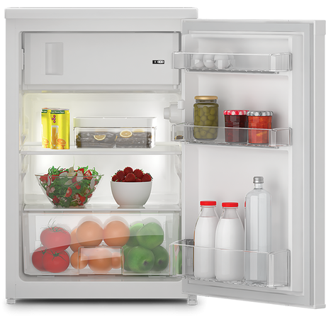 Teknix UC55R3W Under-Counter Fridge with 4 Star Ice Box