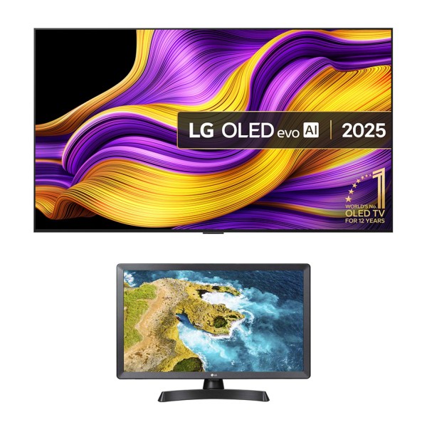 LG OLED65G5424KIT 65&quot; 4K OLED Smart TV with 24&quot; HD Ready TV Monitor