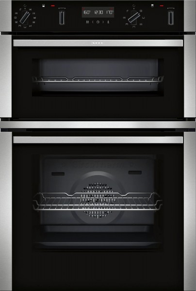 Neff U2ACH7AN7B N50 Pyrolytic Cleaning 60cm Wide Built In Double Oven