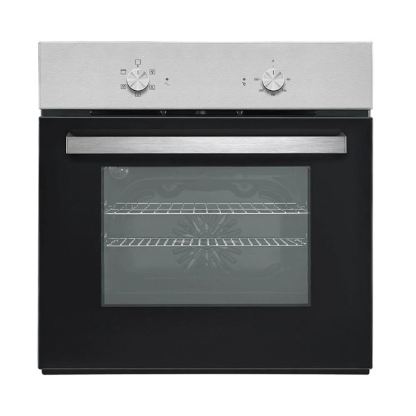 Teknix BITK263ESX 60cm Wide 55L Built In Slim Depth Electric Single Oven