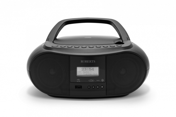 Roberts Zoombox 4 CD &amp; DAB+ Portable Black Boombox