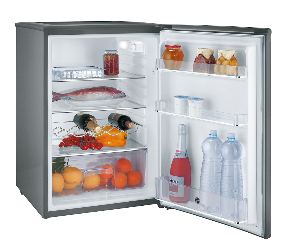 Hoover HOLHS58EXK Under Counter Larder Fridge Silver
