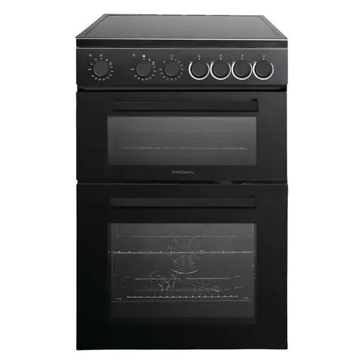 Statesman EDC160B 60cm Wide Double Oven Electric Ceramic Cooker