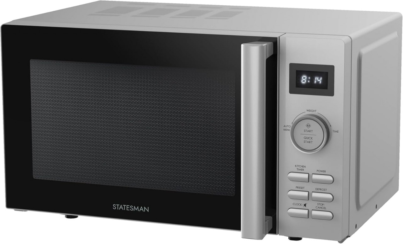 Statesman SKMS0820DSS 20L 800W Silver Stainless Steel Microwave