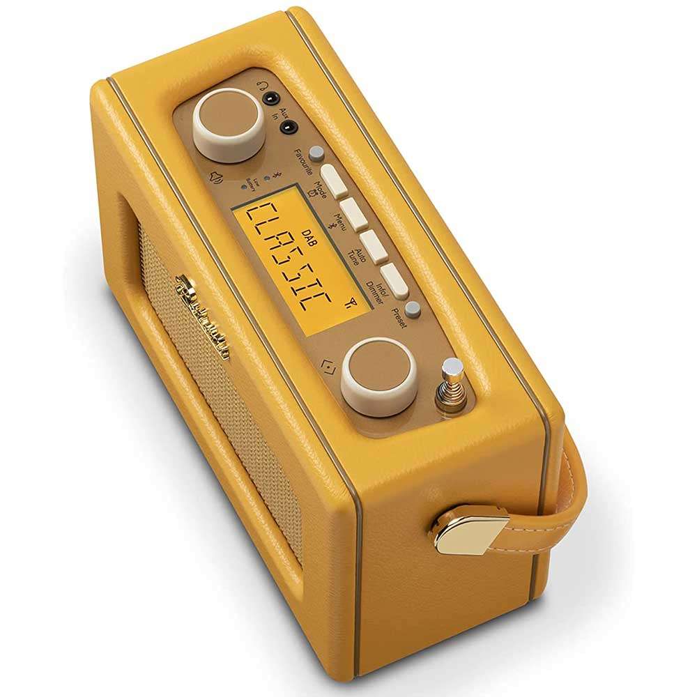 Roberts Revival Uno BT Sunburst Yellow Retro Style DAB Radio with