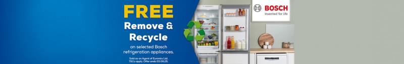Bosch Free Remove & Recycle 2025 on refrigeration appliances