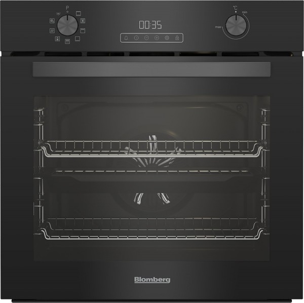 Blomberg ROEN8232BP AeroChef 60cm Wide 72L Pyrolytic Electric Single Oven