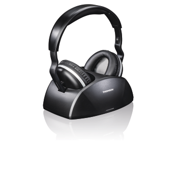 Thomson WHP3321BK Wireless TV Headphones with Optical Input