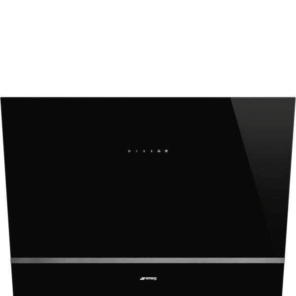 Smeg KV28N Universal Black Chimney Cooker Hood
