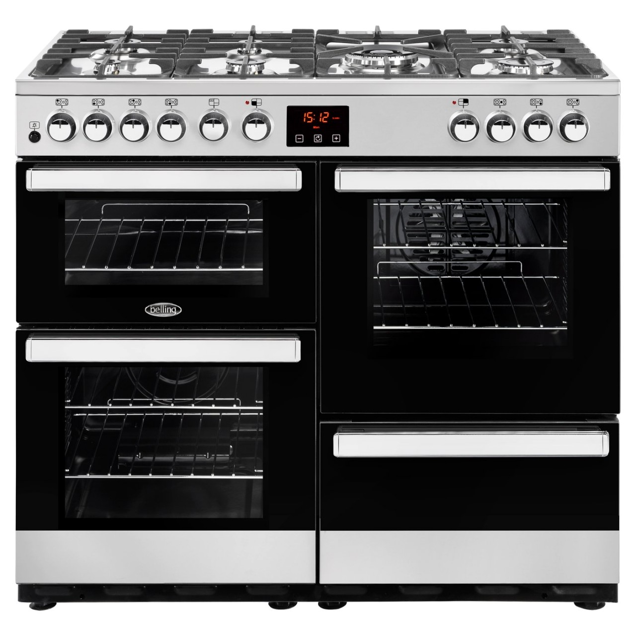 Belling Cookcentre 100DFT 100cm Wide Dual Fuel Range Cooker