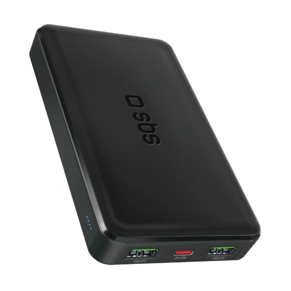 SBS 10,000 mAh powerbank with 20W Power Delivery technology (PD)