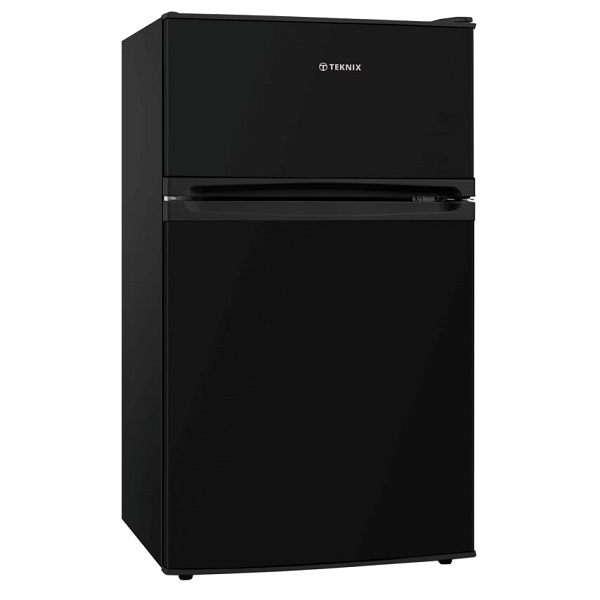 Teknix UCFF50B Under Counter Fridge Freezer in Black G Craggs Ltd