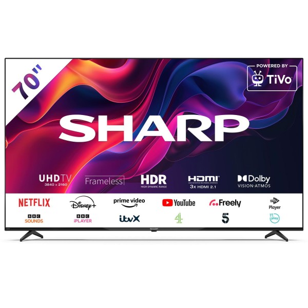 Sharp 4T-C70GK4245KB 70&quot; Frameless Tivo Smart TV