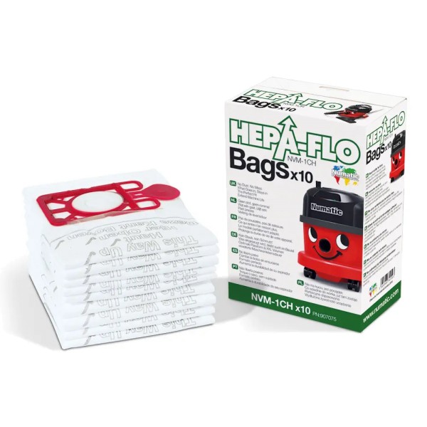 Numatic NVM1CH Hepaflow 10 Pack Filter Bags