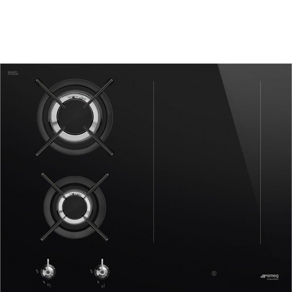 Smeg PM3643D 65cm Classic Dual Fuel Black Hob
