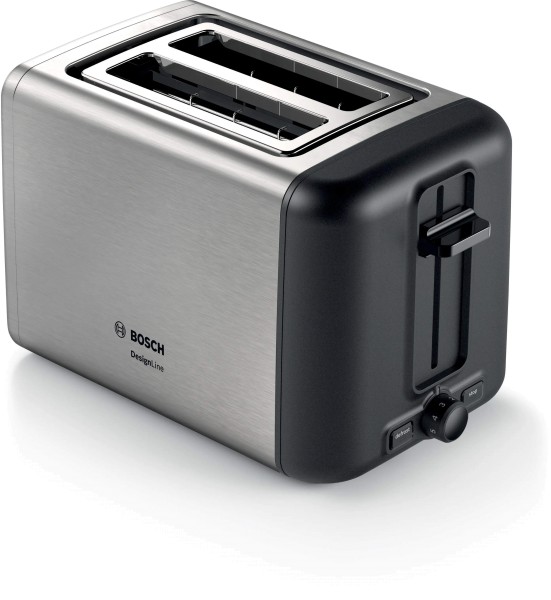 Bosch TAT3P420GB DesignLine Compact 2 Slice Stainless Steel Toaster
